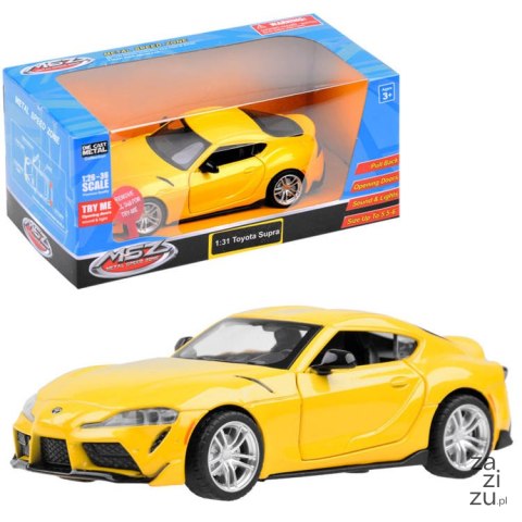 Auto metalowe Toyota GR Supra 1:31 metalowe autko licencja MSZ ZA3758 Auto metalowe Toyota GR Supra 1:31 metalowe autko licencja MSZ ZA3758