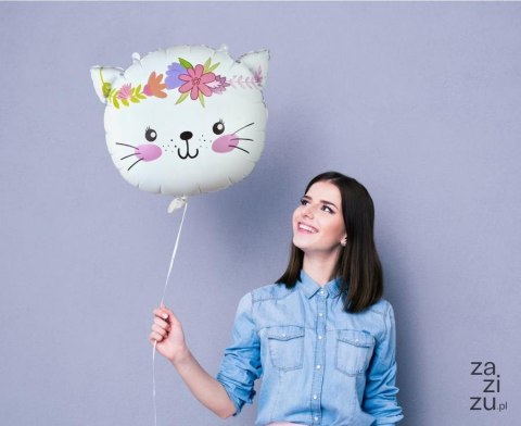 Balon foliowy Kotek 44x35 cm (głowa) BF-HKOT Balon foliowy Kotek 44x35 cm (głowa) BF-HKOT