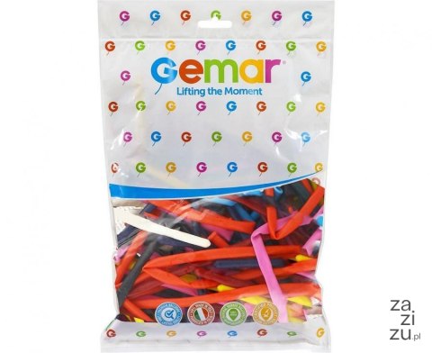 Balony D4 - Rurki włoskie Twister mix 100 szt. D4/80/T Balony D4 - Rurki włoskie Twister mix 100 szt. D4/80/T