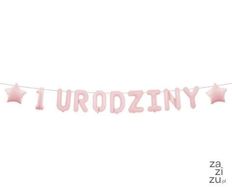 Girlanda papierowa "1 URODZINY" różowa 1,5 m. BF-BURR Girlanda papierowa "1 URODZINY" różowa 1,5 m. BF-BURR