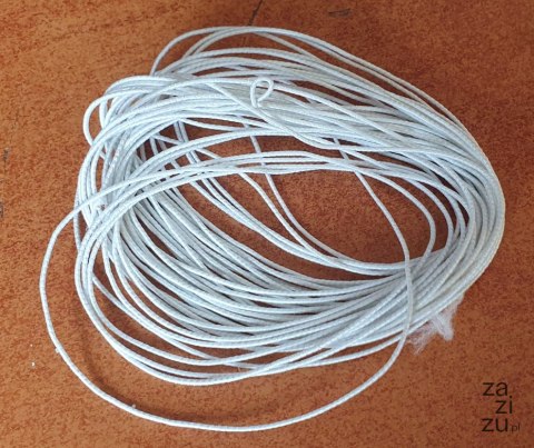 Gumka krawiecka okrągła Ø 1,5 mm - 10 mb Gumka krawiecka okrągła Ø 1,5 mm - 10 mb