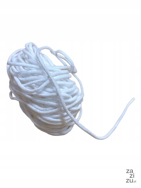 Gumka krawiecka okrągła miękka Ø 3,0 mm - 10 mb Gumka krawiecka okrągła miękka Ø 3,0 mm - 10 mb