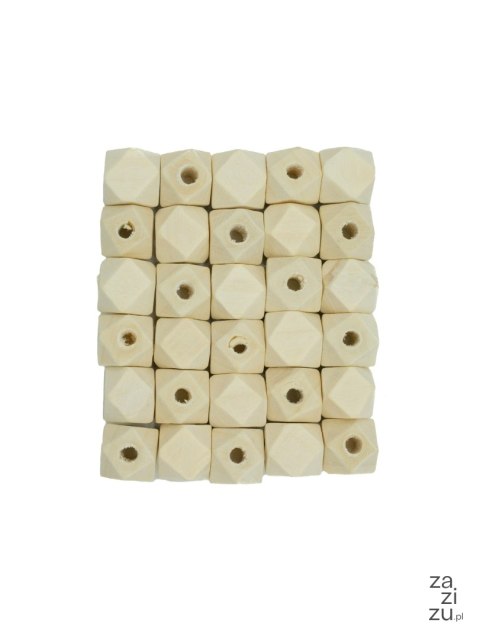 Koraliki drewniane geometryczne 12mm op.30szt. PJ-0768 Koraliki drewniane geometryczne 12mm op.30szt. PJ-0768