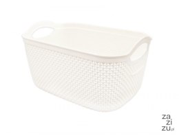 Koszyk plastikowy biały 13l PEARL 4255 IVO