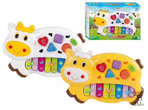 Organki na baterie światło dźwięk 22 x 15,5 x 5cm KRÓWKA Organki na baterie światło dźwięk 22 x 15,5 x 5cm KRÓWKA