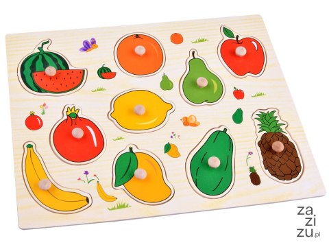 Puzzle drewniane OWOCE układanka 10 elementów ZA4722 Puzzle drewniane OWOCE układanka 10 elementów ZA4722