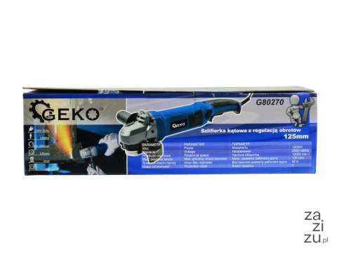 Szlifierka kątowa 125mm z regulacją obrotów długa rączka G80270 Szlifierka kątowa 125mm z regulacją obrotów długa rączka G80270