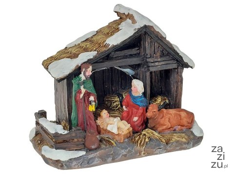 Szopka ze światłem 12 x 9,5 x 6,5cm Szopka ze światłem 12 x 9,5 x 6,5cm