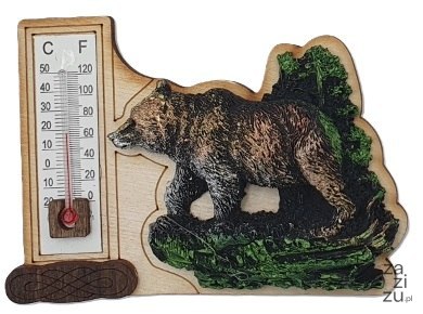 Termometr z magnesem niedźwiedź 7,5 x 10 cm NR.131 Termometr z magnesem niedźwiedź 7,5 x 10 cm NR.131