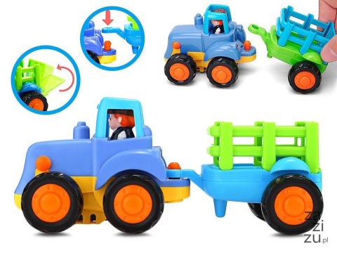 Traktor koparka wywrotka z napędem zestaw ZA0020 Traktor koparka wywrotka z napędem zestaw ZA0020