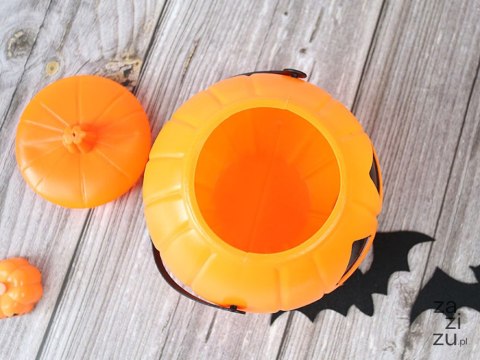 Wiaderko halloween pojemnik dynia na cukierki duże kociołek na słodycze 26145 Wiaderko halloween pojemnik dynia na cukierki duże kociołek na słodycze 26145