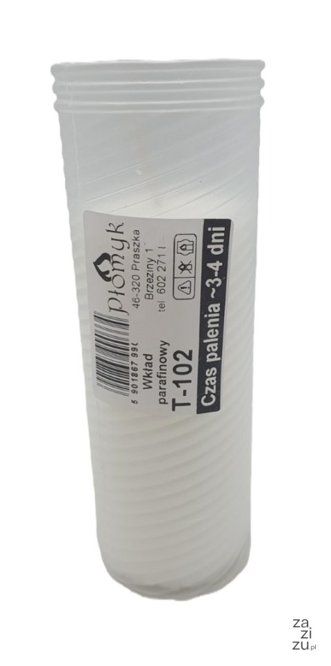 Wkład do zniczy PROMYK T-102 3-4dni Wkład do zniczy PROMYK T-102 3-4dni
