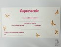 Zaproszenia na roczek 10szt. + koperta