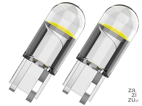 Żarówki samochodowe led w5w t10 biała krystaliczna ledowa 2 szt komplet 10092 Żarówki samochodowe led w5w t10 biała krystaliczna ledowa 2 szt komplet 10092