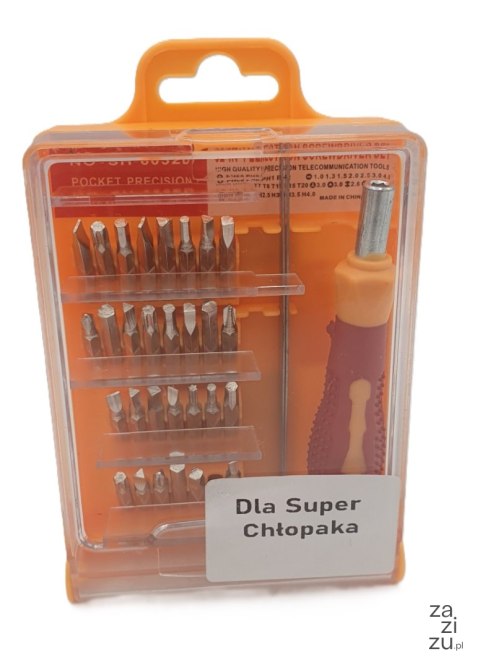 Zestaw precyzyjnych śrubokrętów 32 w 1 torx wkrętaki dla Super Chłopaka Zestaw precyzyjnych śrubokrętów 32 w 1 torx wkrętaki dla Super Chłopaka