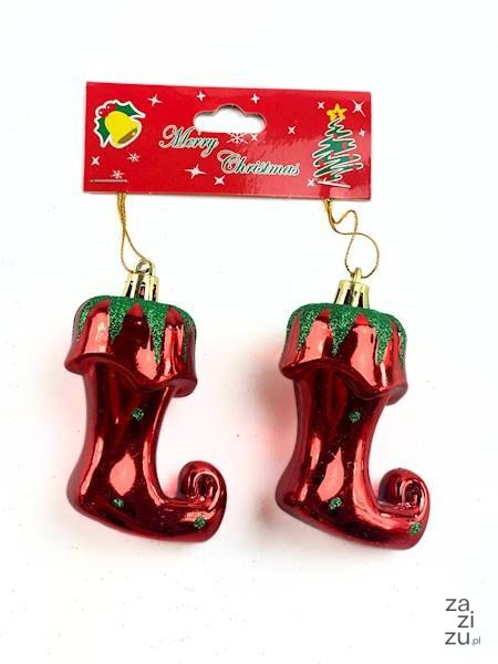 Bombki plastikowe 2szt. BUTY ELFA Bombki plastikowe 2szt. BUTY ELFA