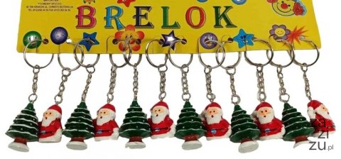 Brelok 12szt. MIKOŁAJ Z CHOINKĄ Brelok 12szt. MIKOŁAJ Z CHOINKĄ