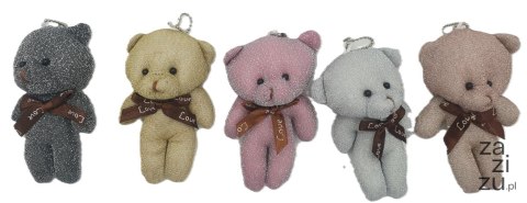 Brelok maskotka miś brokat 13cm Brelok maskotka miś brokat 13cm