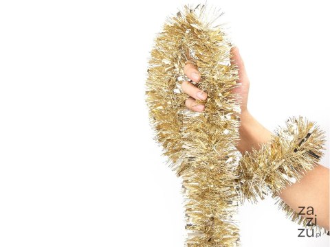 Girlanda choinkowa 10szt. świąteczna łańcuch złoty 2m 26064 Girlanda choinkowa 10szt. świąteczna łańcuch złoty 2m 26064