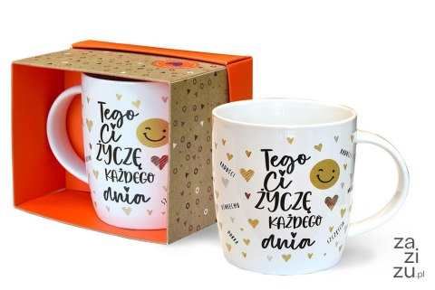 Kubek ceramiczny Tego Ci życzę każdego dnia TOP-006 Kubek ceramiczny Tego Ci życzę każdego dnia TOP-006