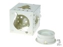 Lampion na tealight z motywem świątecznym 12 x 6 x 6cm metalowy
