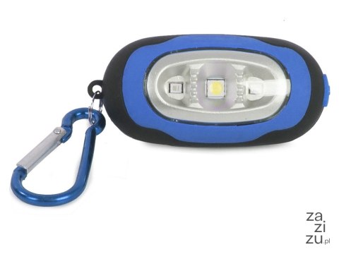 Mini latarka brelok 3 led lampka magnes do plecaka 14259 Mini latarka brelok 3 led lampka magnes do plecaka 14259