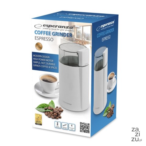 Młynek do kawy espresso biały EKC001W Młynek do kawy espresso biały EKC001W