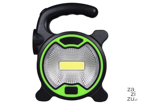 Mocna lampa latarka warsztatowa led cob z uchwytem halogen na baterie 11303_Z Mocna lampa latarka warsztatowa led cob z uchwytem halogen na baterie 11303_Z