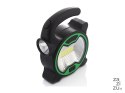 Mocna lampa latarka warsztatowa led cob z uchwytem halogen na baterie 11303_Z