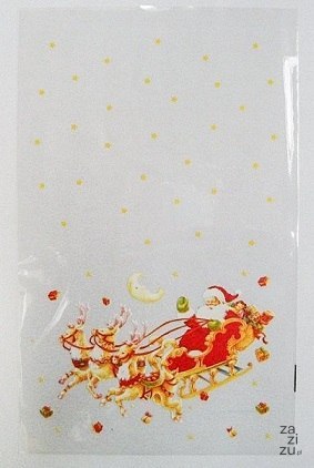 Opakowanie ozdobne 50szt. worek folia 20 x 30 cm MIKOŁAJ Wor-0003cz Opakowanie ozdobne 50szt. worek folia 20 x 30 cm MIKOŁAJ Wor-0003cz