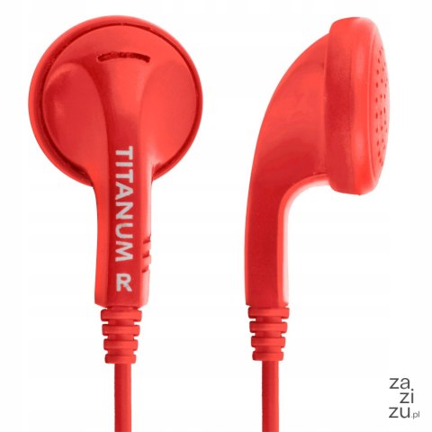 Słuchawki douszne czerwone TH108R Słuchawki douszne czerwone TH108R