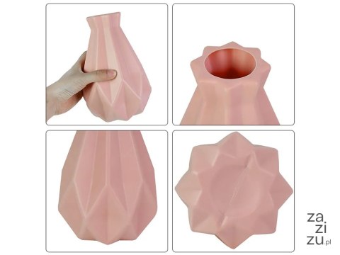 Wazon plastikowy na kwiaty nietłukący skandynawski nowoczesny 20cm flakon Wazon plastikowy na kwiaty nietłukący skandynawski nowoczesny 20cm flakon