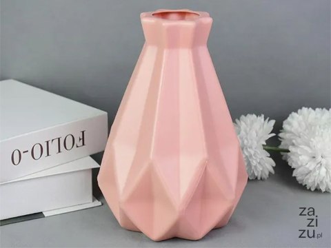Wazon plastikowy na kwiaty nietłukący skandynawski nowoczesny 20cm flakon Wazon plastikowy na kwiaty nietłukący skandynawski nowoczesny 20cm flakon