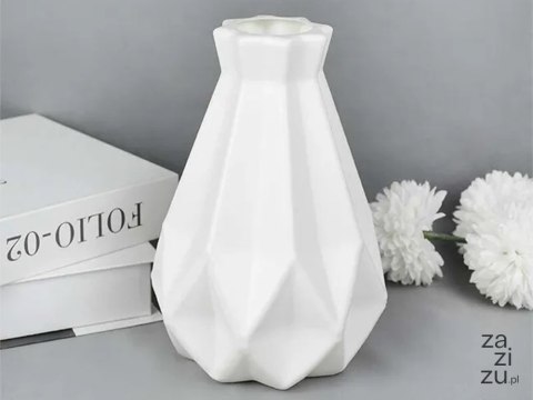 Wazon plastikowy na kwiaty nietłukący skandynawski nowoczesny 20cm flakon Wazon plastikowy na kwiaty nietłukący skandynawski nowoczesny 20cm flakon