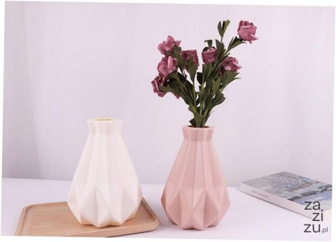 Wazon plastikowy na kwiaty nietłukący skandynawski nowoczesny 20cm flakon Wazon plastikowy na kwiaty nietłukący skandynawski nowoczesny 20cm flakon