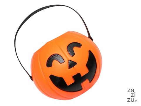 Wiaderko halloween pojemnik dynia na cukierki duże 15 x 13cm Wiaderko halloween pojemnik dynia na cukierki duże 15 x 13cm