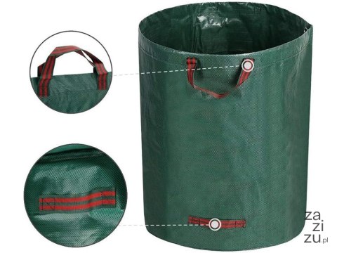 Worek ogrodowy torba ogrodowa pojemnik kosz na liście trawę 120l mocny duży Worek ogrodowy torba ogrodowa pojemnik kosz na liście trawę 120l mocny duży