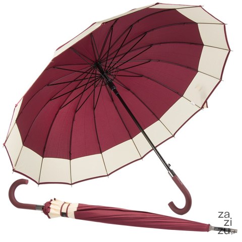 Elegancki duży parasol rządowy mocny xxl antypoślizgowa rączka automatyczny CZERWONY Elegancki duży parasol rządowy mocny xxl antypoślizgowa rączka automatyczny CZERWONY