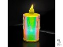 Holograficzna świeczka led 7,5cm 7285