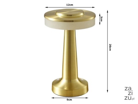 Lampka nocna stołowa dotykowa lampa 3 stopniowa do sypialni bezprzewodowa producenta 12309_ZŁ Lampka nocna stołowa dotykowa lampa 3 stopniowa do sypialni bezprzewodowa producenta 12309_ZŁ