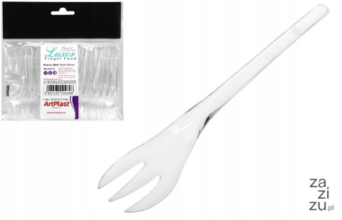 Mini widelczyk do przekąsek fingerfood transparent 10cm 100szt Mini widelczyk do przekąsek fingerfood transparent 10cm 100szt