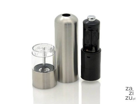Młynek elektryczny do pieprzu inox 07014 Młynek elektryczny do pieprzu inox 07014