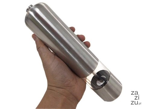 Młynek elektryczny do pieprzu inox 07014 Młynek elektryczny do pieprzu inox 07014