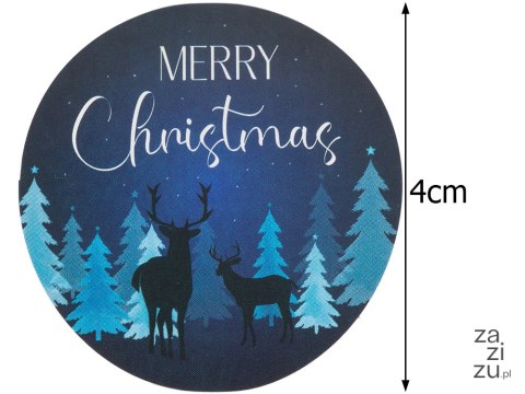 Naklejki ozdobne świąteczne kolorowe na rolce 500 sztuk merry christmas Naklejki ozdobne świąteczne kolorowe na rolce 500 sztuk merry christmas