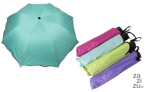 Parasol składany kolorowy z czarnym spodem 8 drutów wys.90cm SN55353 Parasol składany kolorowy z czarnym spodem 8 drutów wys.90cm SN55353