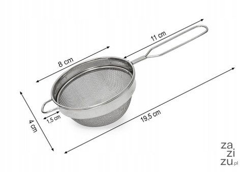 Sitko 8cm nierdzewne z rączką siteczko kuchenne uniwersalne cedzak stalowe CS102 Sitko 8cm nierdzewne z rączką siteczko kuchenne uniwersalne cedzak stalowe CS102