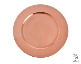 Talerz dekoracyjny 33cm. Różowy P0001-33_PK486C