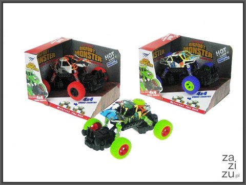 Autko duże koła monster 13cm z napędem Autko duże koła monster 13cm z napędem