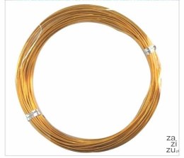 Drut aluminiowy 5m ZŁOTY fi-1,2 | DA-3657