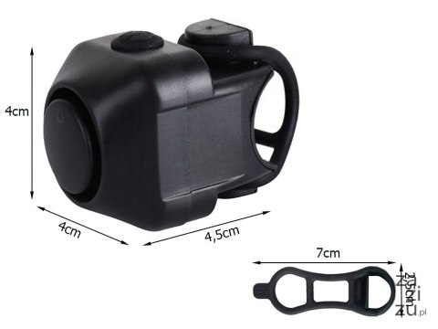 Dzwonek rowerowy klakson elektroniczny głośny 130 db syrena na rower alarm 14398_CZ Dzwonek rowerowy klakson elektroniczny głośny 130 db syrena na rower alarm 14398_CZ